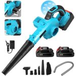 Souffleur batterie - 500w - 21v souffleur à feuilles portable à maincontrôle à 5 vitesses - pour patiogazon ... Souffleur batterie - 500w - 21v souffleur à feuilles portable à maincontrôle à 5 vitesses - pour patiogazon ...