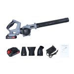 Souffleur de feuilles sans fil - flasidu - 21v - 5 - 16a - 160mph - 3 vitesses - 2 batteries + 1 chargeur ...