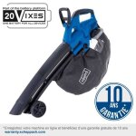 Souffleur sans fil scheppach bc - blv720 - x - set s2. 5 - d�bit 210 km / h - 2 batteries 20v ixes + ...