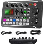 Carte son - marsee - portable mlangeur audio - effets de mixage - changeur de voix - usb externe