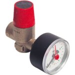 Soupape avec manom�tre / 15x21(1 / 2) / f / f