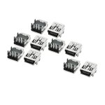 Sourcing map 10pcs droit angle 5 broches pcb montage usb type b femelle jack connecteur Sourcing map 10pcs droit angle 5 broches pcb montage usb type b femelle jack connecteur