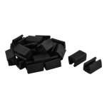 Embouts de chaise - sourcing map - lot de 20 - plastique antidérapant - noir - 28x20x17mm Embouts de chaise - sourcing map - lot de 20 - plastique antidérapant - noir - 28x20x17mm