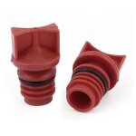 Sourcing map 2pcs coque en plastique rouge 18mm diamètre filetage mâle bouchons huile compresseur air ... Sourcing map 2pcs coque en plastique rouge 18mm diamètre filetage mâle bouchons huile compresseur air ...