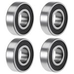 Sourcing map 6204 - 2rs gorge profonde billes roulement 20mm x 47mm x 14mm double scell chrome acier ...