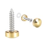 Sourcing map cache vis miroir dcoratif capuchons couverture clous poli dor 10mm 8pcs
