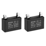 Condensateur sourcing map cbb61 3uf 450v ac double insert polypropyl�ne 38x30x20mm pour g�n�rateur moteur ...