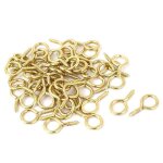 Crochet  visser - sourcing map - piton gond - 50pcs - mtal - dor - 17mm