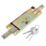 Serrure de volet roulant - sourcing map - bicolore dor - 23 cm - 3 cls - mtal