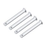 Goupille sourcing map trou unique chape broches 8mm x 80mm t�te plate t�te zingage solide acier axe charni�re ...