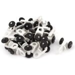 Crochet pour rail de rideau sourcing map 20pcs 05 dia glisseur roulette rideaux coulissant fen�tre voilage ...