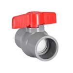 Sourcing map vanne  bille en pvc 40 mm pour tuyau alimentation eau connexion par glissement gris