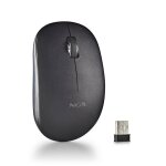 Souris optique sans fil - ngs - fog pro black - 1000 dpi - boutons silencieux - nano usb
