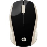 Souris sans fil hp 200 - noir et dor�
