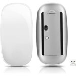 Souris sans fil magic mouse avec souris ultra fines et tactiles ergonomiques pour ordinateur usb optique ...