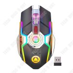 Souris sans fil - td - multifonctionnelle - silencieuse - lumineuse rvb - rechargeable