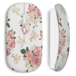Souris sans fil - vintage - rose - cl� usb wifi - compatible mac et pc - ergonomique
