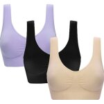 Soutien - gorge lot de 3 brassi�re femme soutien - gorge de sport femme confort soutien rembourr� push ...