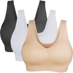 Soutien - gorge de sport pour femme lot de 3 soutiens - gorge sans armatures pour yoga gym fitness couleurs ...
