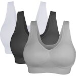 Soutien - gorge de sport rembourr sans couture pour femme - fitness - couleurs multiples
