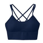 Soutien - gorge de sport td - taille l - anti - vibration - dbardeur de yoga - bleu