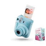 Appareil photo instantan� - fujifilm - instax mini 12 - bleu pastel - exposition automatique - miroir ...