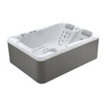 Spa 3 places blanc perlé - 65 jets - l210 x p158 x h73 cm - système balboa - fidji vi Spa 3 places blanc perlé - 65 jets - l210 x p158 x h73 cm - système balboa - fidji vi