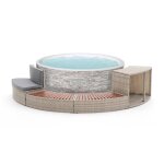 Spa gonflable bestway lay - z - spa vancouver airjet �155x60cm + rev�tement k2o half surround 180 289x45x56cm ...
