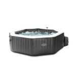 Spa gonflable intex - carbone - 201 x 71 cm - 4 places - octogonal - 28458ex