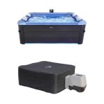 Spa rigide 6 places 160cm carré hydromassage 4 coussins bâche + housse thermique spa oslo sapphire avec ... Spa rigide 6 places 160cm carré hydromassage 4 coussins bâche + housse thermique spa oslo sapphire avec ...
