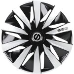 Sparco 4 enjoliveurs lazio 15 noir et argent Sparco 4 enjoliveurs lazio 15 noir et argent