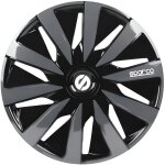 Sparco 4 enjoliveurs lazio 15 noir et gris Sparco 4 enjoliveurs lazio 15 noir et gris