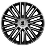 Sparco enjoliveurs bergamo 16 pouces abs argent / noir 4 pièces Sparco enjoliveurs bergamo 16 pouces abs argent / noir 4 pièces