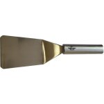 Accessoire barbecue et plancha forge adour spatule courte coudee inox