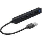 Hub usb 2. 0 - speedlink - snappy slim - 4 ports - noir - compact et pratique