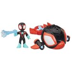 Spidey miles morales dauphin filant water - webs figurine et v�hicule marvel spidey et ses amis extraordinaire ...