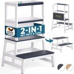 Spielwerk tour dobservation montessori anthracite enfant ds 18 mois chaise haute volutive scurise ...