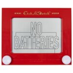 Ardoise - spin master - etch a sketch - rouge - 3 ans et plus - 23x23x4. 5 cm