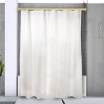 Barre tringle pour rideau de douche ou baignoire extensible sans perage en alu kreta 125 - 220cm dor ...