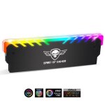 Dissipateur thermique argb - spirit of gamer - heatsink - noir - aluminium - pour ram ddr / ddr3 / ddr4 ...