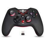 Manette de jeu - spirit of gamer - xtrem gamepad - sans fil - 12 boutons - noir et rouge - ps3 / pc