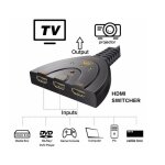 Splitter cble hdmi 3 en 1: qualit 4k et flexibilit maximale - pc lecteur dvd blu - ray - ps3 ps4 ps5 ...