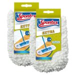 Spontex lot de 2 recharges pour balai extra