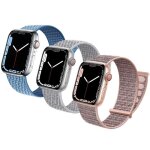 Sport solo loop compatible avec bracelet apple watch 38mm 40mm 41mm bracelet en nylon lastique souple ...