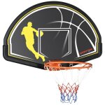 Sportnow - panier de basketball - pe - 70x110x90cm - noir