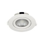 Spot cob led encastrable rond blanc orientable 10w ip20 4000k