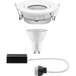 Paulmann nova spot encastrable pour salle de bains led gu10 7 w ip65 blanc mat
