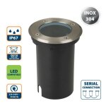 Projecteur ext�rieur encastrable ip67 velamp - spot enterrable gu10 inox 304