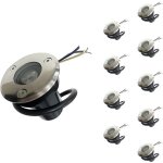 Spot ext�rieur encastrable led ip65 220v sol 3w 45� (pack de 10) - blanc neutre 4000k - 5500k - silamp ...