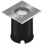 Spot ext�rieur led encastrable carr� smartwares - noir - 3w - 230 lm - blanc chaud